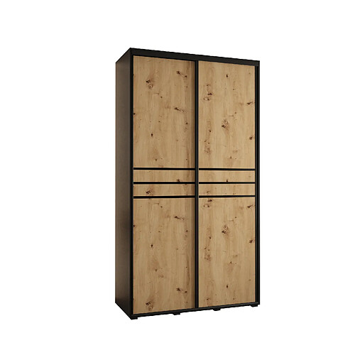 Abiks Meble Armoire Davos 10 À Portes Coulissantes 235,2/130/60 2 Portes