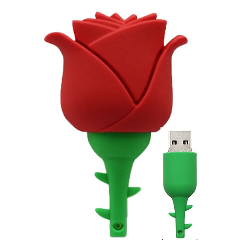 Wewoo Clé USB Creative Rose U Disk MicroDrive 16 Go USB 2.0 rouge