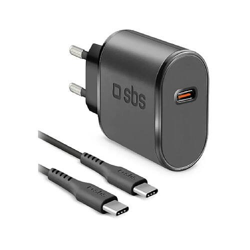 Sbs Chargeur secteur 15W et câble USB-C - USB-C