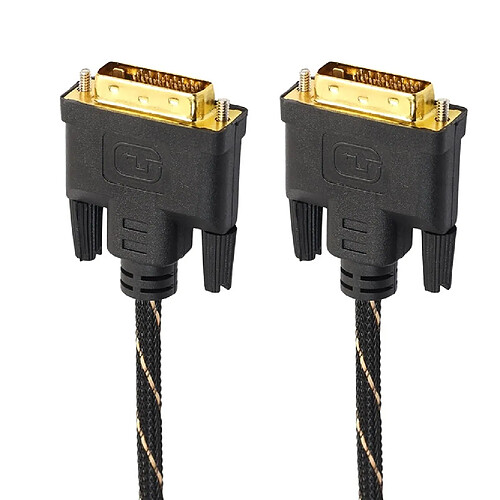 Wewoo Câbles DVI 24 + 1 Pin mâle vers DVI 24 + 1 Pin Adaptateur réseau 0.5m