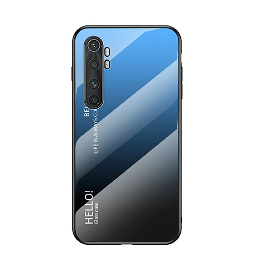 Coque en TPU hybride de couleur dégradé bleu/noir pour votre Xiaomi Mi Note 10 Lite