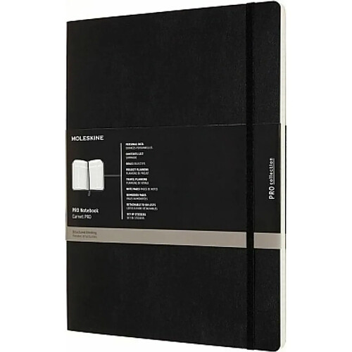 Moleskine Carnet pro xxl souple noir