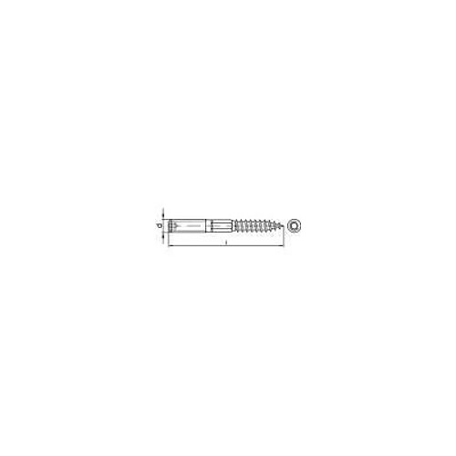 Vis double filetage INCONNU - M8 x 80 mm