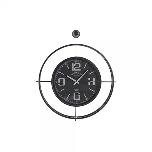 Look & Feel Horloge Murale DKD Home Decor Verre Noir Fer (64 x 9 x 73 cm)