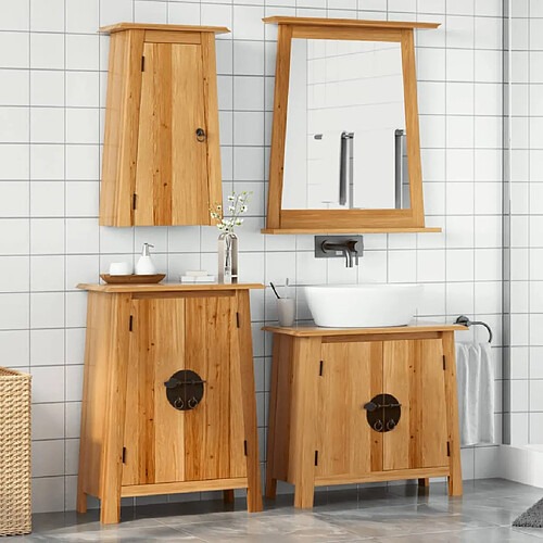 vidaXL Ensemble de meubles de salle de bain 3 pcs bois de pin massif