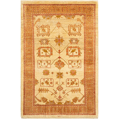 Vidal Tapis de laine 166x110 brun Kashkuli