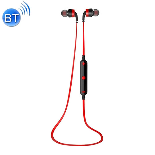 Wewoo Ecouteur Bluetooth pour iPhone sans fil Sport écouteurs stéréo avec contrôle de micro support Handfree Appel Samsung HTC Sony et Smartphones Rouge