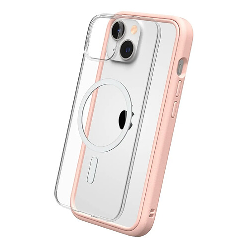 RhinoShield Coque modulaire Mod NX Compatible avec MagSafe pour [iPhone 14] Force magnétique supérieure, Personnalisable. Absorbe Les impacts des Chutes de 3.5 mètres - Rose Poudré