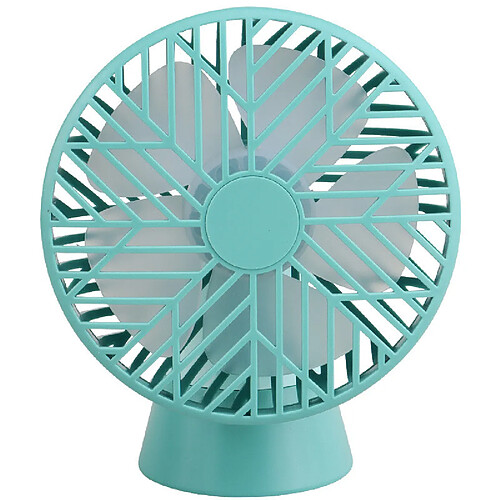 (Vert) Mini Ventilateur De Chargement Usb De Conception Portable Adapté Aux Voyages Et Aux Activités De Plein Air