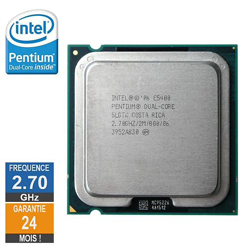 Processeur Intel Pentium D E5400 2.70GHz SLGTK LGA775 2Mo · Reconditionné