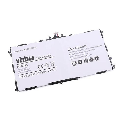 vhbw batterie 8220mAh (3.8V) pour Tablette Pad PC Samsung Galaxy Tab Pro 10.1 SM-T520 comme AA1DA04WS/7-B, AA1DA2WS/7-B, AAAD828oS/T-B, T8220E.