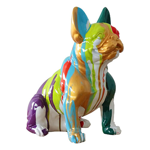 Figurine Boston Terrier Assis Kuatéh Nina 40x29x45 cm Multicolore