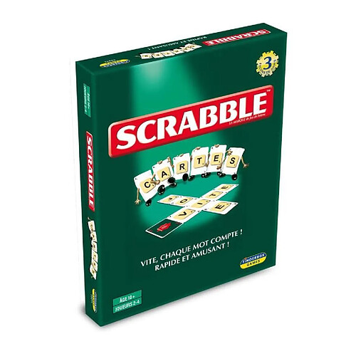 Scrabble cartes - 3 jeux en 1 - MEGABLEU