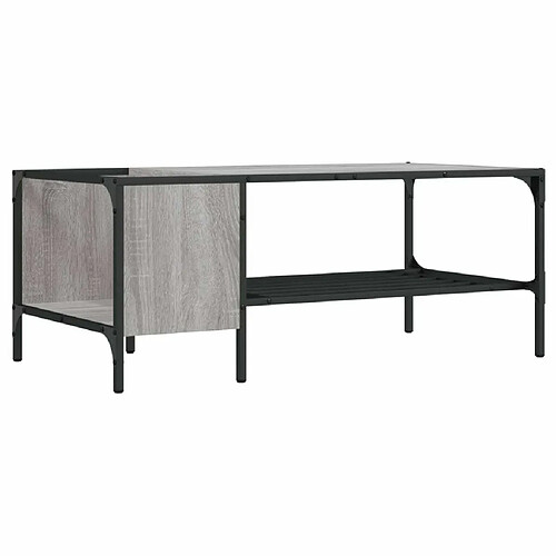 Maison Chic Table basse pour salon | Table à café avec support sonoma gris 100x51x40 cm -GKD53362