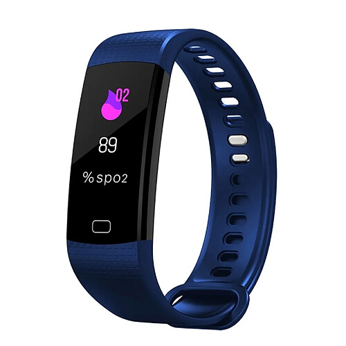 Wewoo Bracelet connecté bleu foncé 0,96 pouces Smart Bluetooth écran couleur 4.0, IP67 imperméable à l'eau, Mode Sports de soutien / Moniteur de fréquence cardiaque / de sommeil / Rappel d'information, Compatible avec Android et système iOS