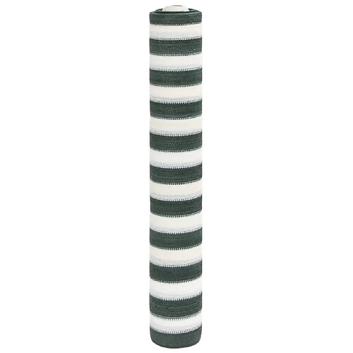 vidaXL Filet brise-vue vert et blanc 1x10 m PEHD 195 g/m²