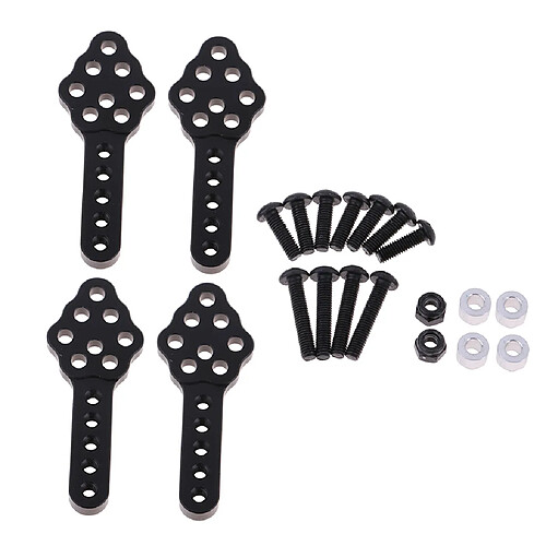 1 kit de montage d'amortisseur axial en métal pour pièce de voiture modèle rc 1/10