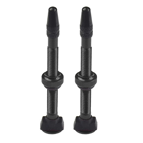 2X Vélo Vélo Alliage D'aluminium 60mm Tubeless Presta Valve Kit Remplacement Doré