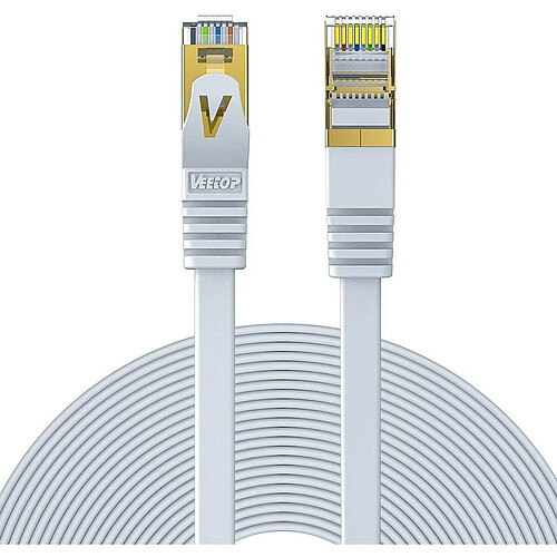 V7 WHITE CAT7 SFTP CABLE5M 16.4FT