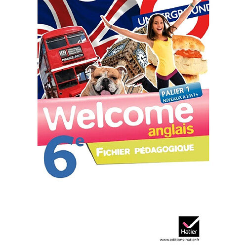 Welcolme, anglais 6e : palier 1, niveaux A1-A1+ : fichier pédagogique · Occasion