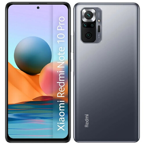 Xiaomi Redmi Note 10 Pro Téléphone Intelligent 6.67" FHD+ Snapdragon 732G 6Go 128Go Android 11 Gris · Reconditionné