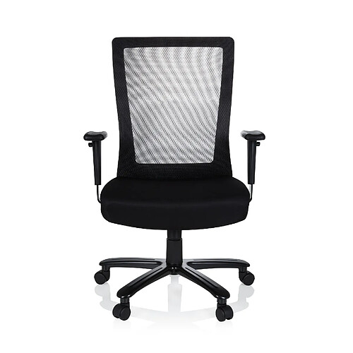 Chaise de bureau / chaise pivotante XXL EXTENDER tissu maille / tissu noir hjh OFFICE