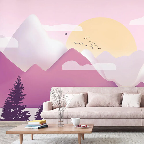 Artgeist Papier peint - Landscape at Sunset - Third Variant [98x70]