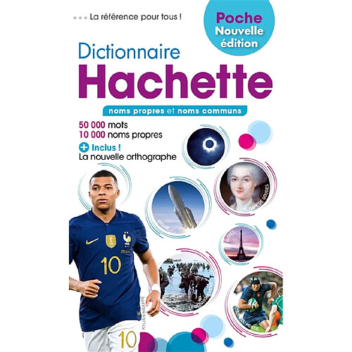 Dictionnaire Hachette encyclopédique de poche 2024 : noms propres et noms communs : 50.000 mots, 10.000 noms propres · Occasion