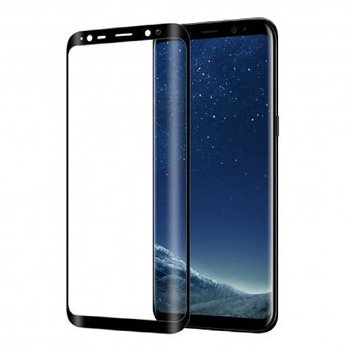 Crazy Kase Film Galaxy S8 Plus protection écran verre trempé contour noir