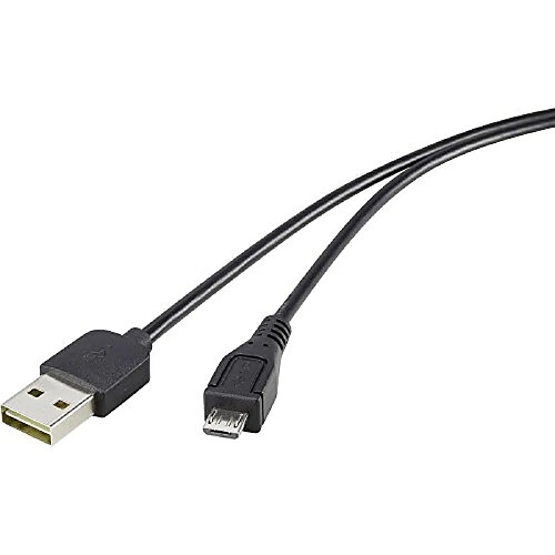 Câble de raccordement renkforce [1x USB 2.0 mâle type A - 1x USB 2.0 mâle Micro-B] 1.80 m