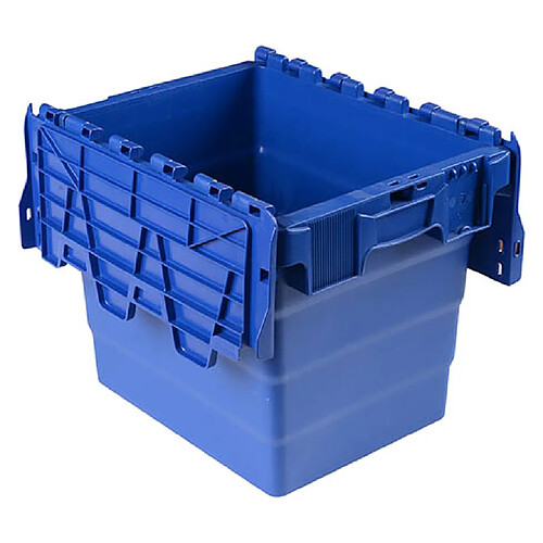 Viso Bac de stockage navette avec couvercle en plastique bleu - 27 litres