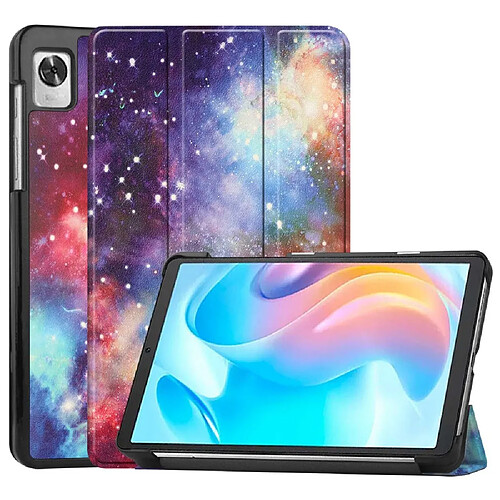 Htdmobiles Housse pour Realme Pad Mini (8,7 pouces) - etui coque pochette simili cuir - CIEL ETOILE