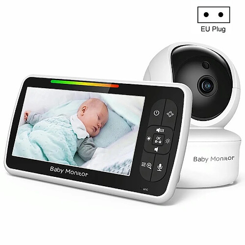 Babyphone Camera Sans Fil Vision Nocturne Surveillance Température Intercom 300m EU Plug YONIS