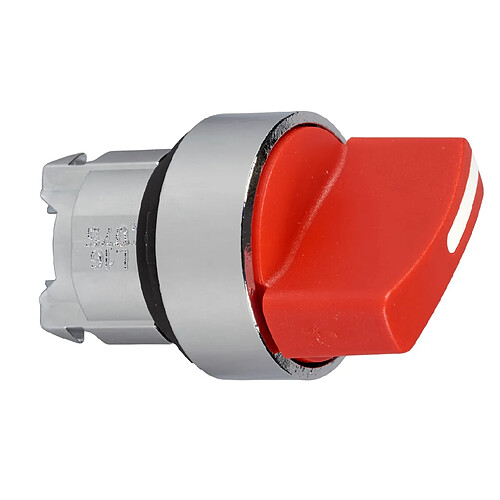 Schneider Electric tête - bouton tournant lumineux - 2 positions - fixe - rouge - schneider zb4bk1243