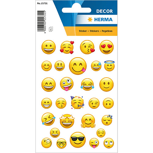 HERMA Autocollants DECOR 'Lovely Emojis' ()