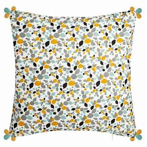 Housse de Coussin Imprimé Razzo 40x40cm Ocre