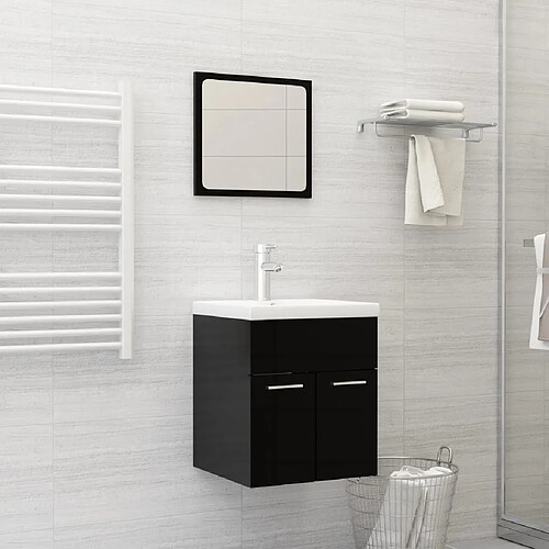 vidaXL Lavabo encastré avec robinet 42x39x18 cm céramique blanc