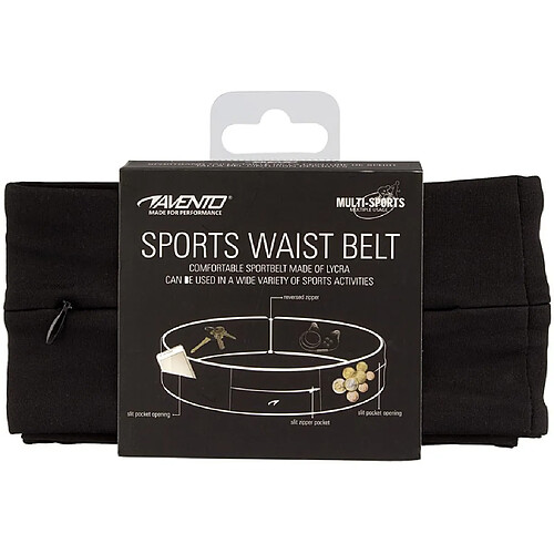 Avento Ceinture abdominale 21PR-ZWA-L Taille L Lycra Noir