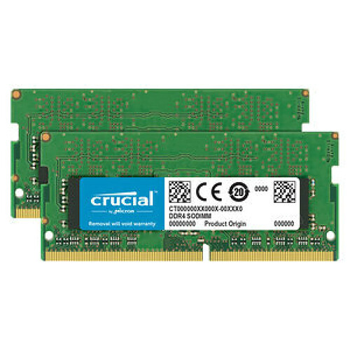 Crucial SO-DIMM DDR4 32 GO (2 X 16 GO) 2666 MHZ CL19 DUAL RANK X8