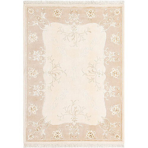 Vidal Tapis de laine 206x150 beige Darya