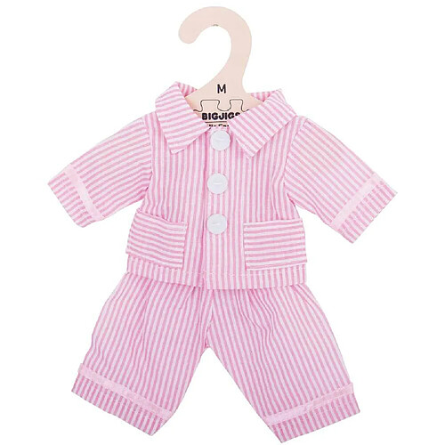 Bigjigs Toys Pyjama Rose - Poupée Douce 34 cm