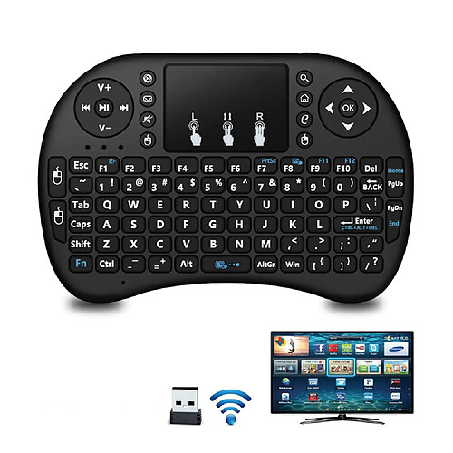 Universal I8 Air Mouse 2,4 GHz Mini Clavier Wireless Touch Pad Télécommande sans rétroéclairage X96 Mini H96Max TV Box PC Gamepad