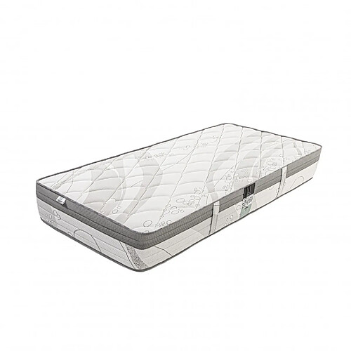 LUXURY LITERIE Matelas ViscoPlus, 26 cm, mousse haute densité, ferme, face été/hiver + 1 oreiller + couette, 90x190cm