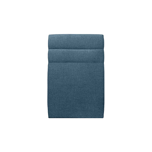 Sommeil de plomb Tete de lit Lignes Tissu Bleu L 90 cm - Ep 10 cm rembourré