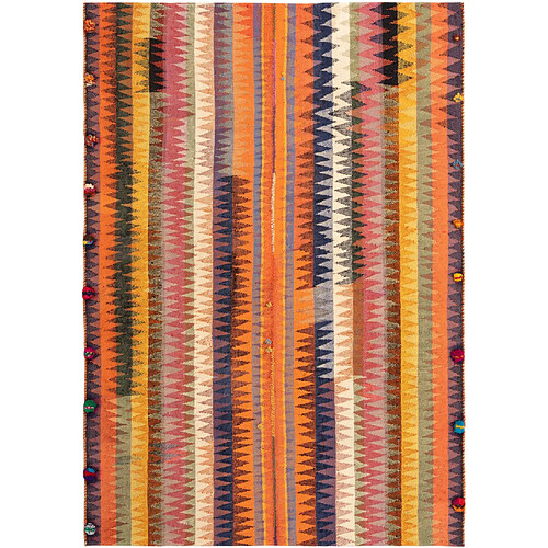 Vidal Tapis de laine 204x141 orange Jajim