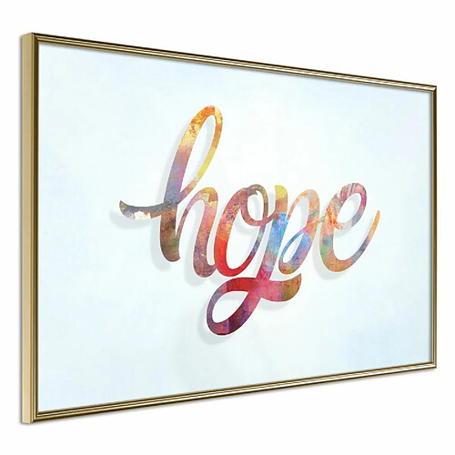 Paris Prix Affiche Murale Encadrée Colourful Hope 60 x 40 cm Or