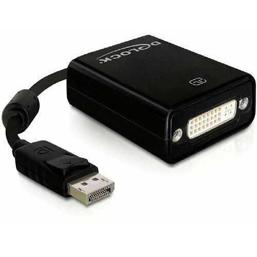 DELOCK Adaptateur Displayport mâle vers DVI 24+5 femelle Noir 22,5 cm