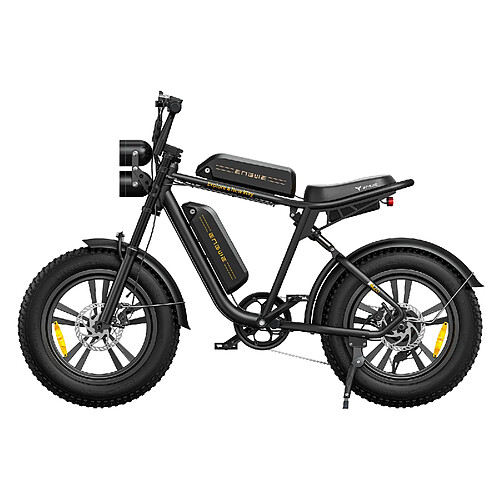 Vélo électrique Engwe M20 750 W 48 V 26 Ah double batterie Fat Ebike tout suspendu - Noir