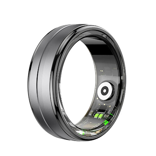 Bague Connectée Taille 9 Suivi Cardiaque Oxygène Sommeil Sports Étanche Noir YONIS