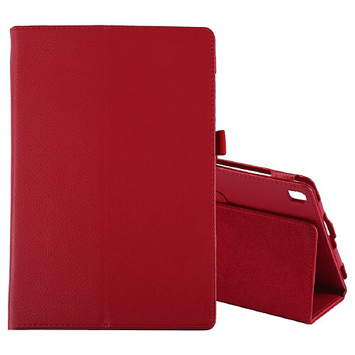 Wewoo Housse Coque Étui en cuir à rabat horizontal Texture Litchi pour Galaxy Tab S5e 10.5 T720 / T725avec support rouge